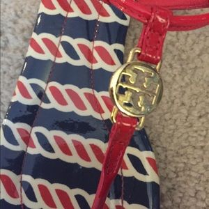 Tory Burch Shoes - Tory Burch Emmy Red White and Blue Sandals Tory Burch Shoes - Tory Burch Emmy Red White and Blue Sandals